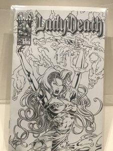 Lady Death #5 Black and White Cover (1998)