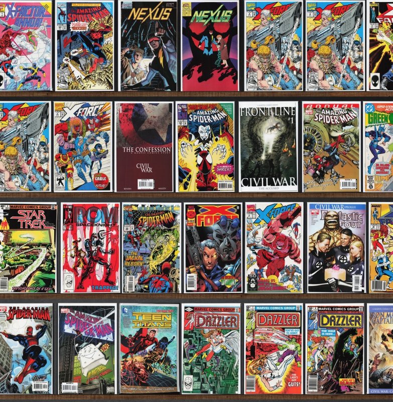 Huge Lot 130+ Comics with Rom, The Amazing Spider-Man, Namor & More!