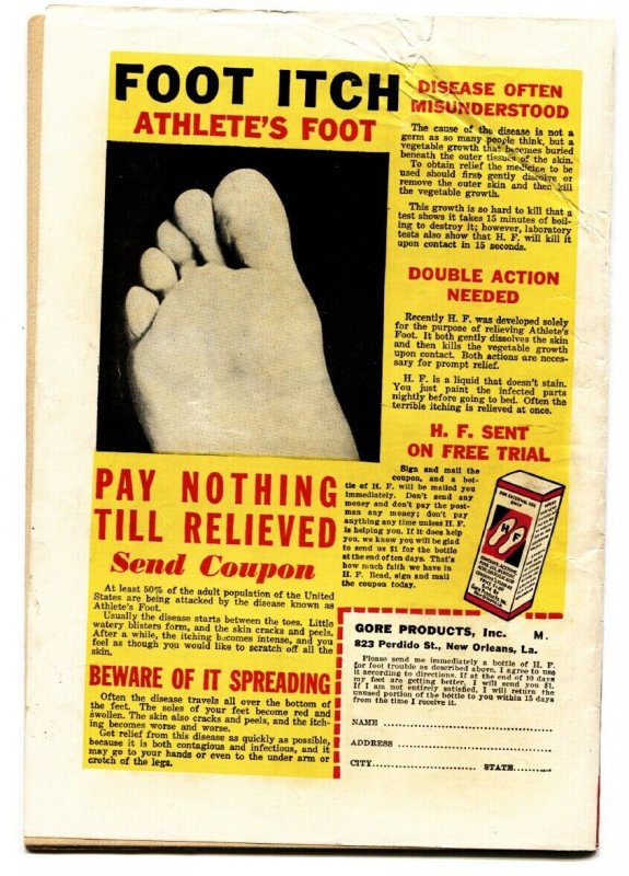 CRIME MUST LOSE! #4 comic book BOXING/RACKETEER COVER-WILD TORTURE