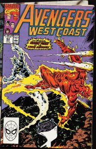 Avengers West Coast #63 (1990) West Coast Avengers / Avengers West Coast [Key...