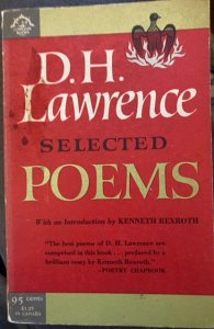 D.H. Lawrence, selected poems, 1959, compass books, 148p