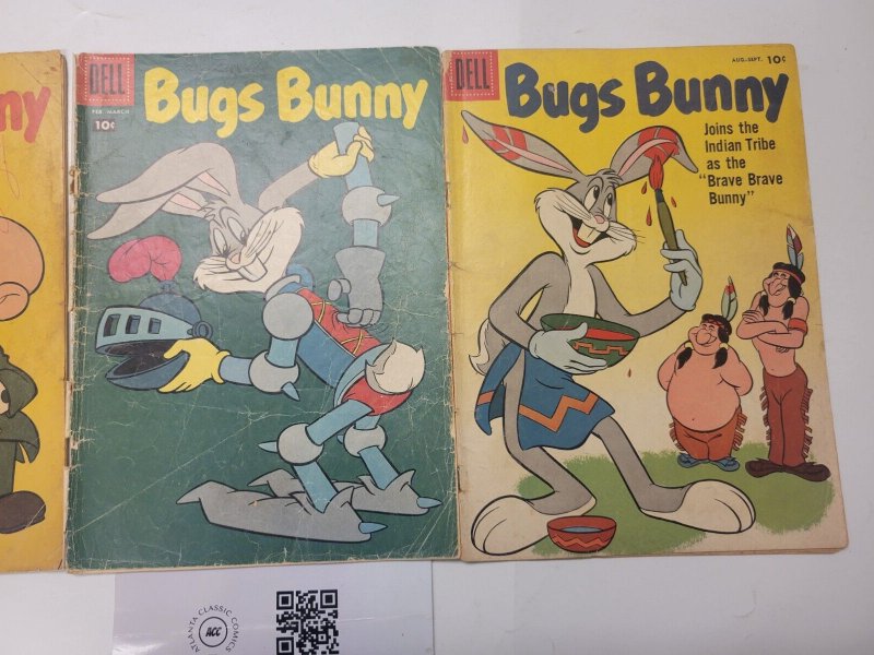 3 Bugs Bunny Dell Comic Books #56 59 65 105 TJ26