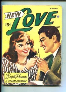 NEW LOVE-NOV 1947-ROMANTIC PULP FICTION- PIN-UP GIRL COVERWISHBONE-good