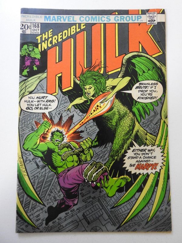 The Incredible Hulk #168 (1973) VG+ Condition