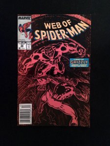 Web Of Spider-Man #58  Marvel Comics 1989 VG/FN Newsstand