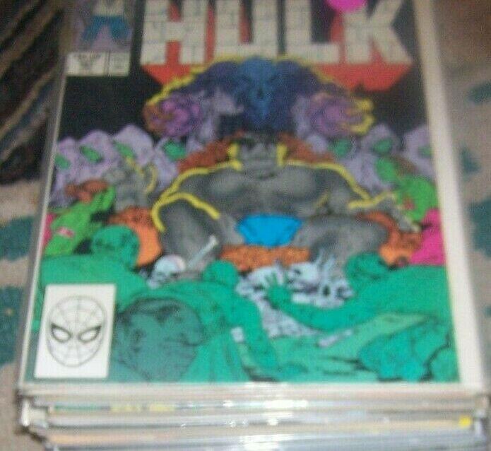 Incredible Hulk  # 351 JUN 1988 MARVEL  GRAY HULK + wizard gorsham death ?