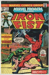 Marvel Premiere #23 (Aug 1975, Marvel), VFN (8.0), Iron Fist vs. Warhawk