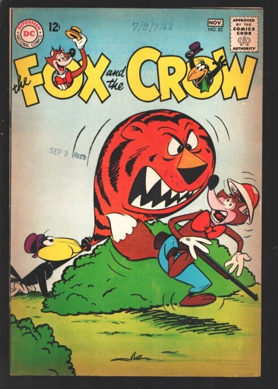 Fox and the Crow 82 1963- DC-Wacky & violent humor-monster gage cover-VG