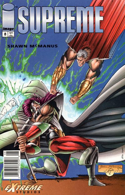 Supreme #8 (Newsstand) VG ; Image | low grade comic Mike Wieringo - Extreme Stud