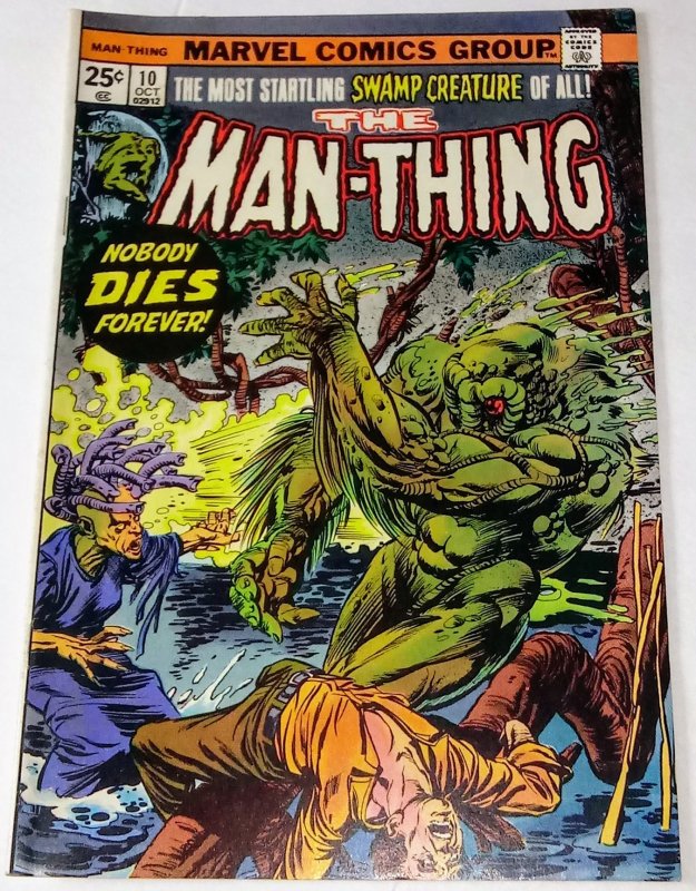 Man-Thing #10 (VF) 1974 Bronze Age Marvel Horror ID54L