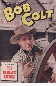 BOB COLT #8 PHOTO COVER - BOB STEELE PHOTO BACK COVER VG