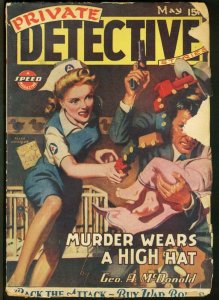 PRIVATE DETECTIVE 1944 MAY-BABY STEALING COVER-PULP FR