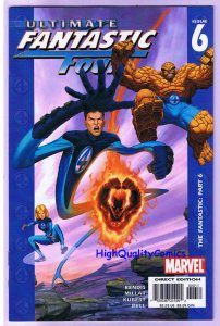 ULTIMATE FANTASTIC FOUR 6, NM+, Bendis, Millar, Kubert, 2004, more FF in store