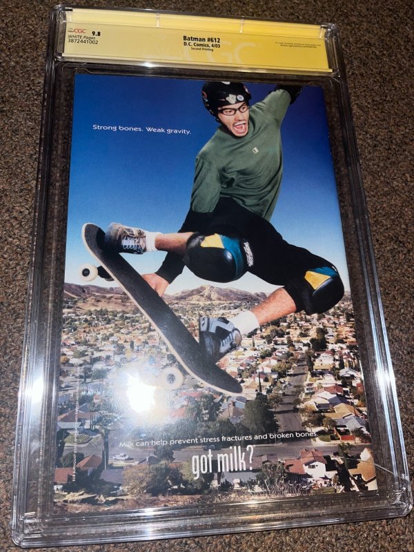 Batman 612, 2nd Print Sketch Variant, CGC SS 9.8, Signed 3x Jim Lee, Williams