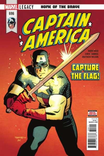 Captain America (Jan 2018 series)  #696, NM- (Stock photo)