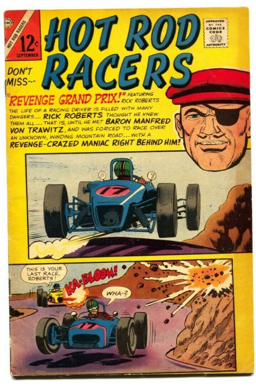 Hot Rod Racers #10 1966-CHARLTON -drag racer & stock cars VG