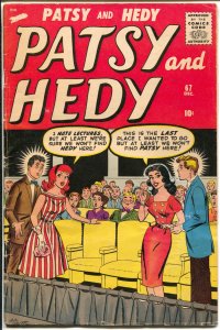 Patsy and Hedy #67 1959-Atlas-10¢ cover price-paper dolls-pin-ups-VG 