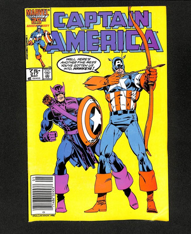 Captain America #317 Newsstand Variant