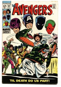 The Avengers #60 1969-THOR IRON MAN CAPT AMERICA MARVEL