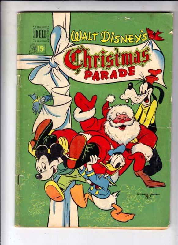 Dell Giant Christmas Parade #2 (Jan-50) VG+ Affordable-Grade Scrooge McDuck, ...