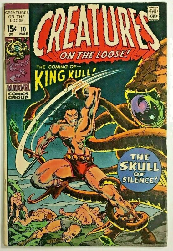 CREATURES ON THE LOOSE#10 FN 1971 1st KING KULL MARVEL BRONZE AGE WRIGHTSON