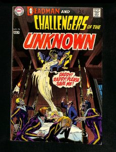 Challengers Of The Unknown #74 Neal Adams Cover! Deadman!