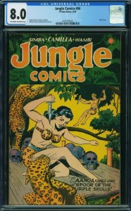Jungle Comics #66 (Fiction House, 1945) CGC 8.0