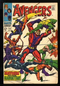 Avengers #55 VG+ 4.5 1st Ultron!
