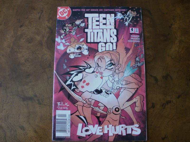 Teen Titans Go #4 (DC) 2004 Love Hurts Starfire Raven Cyborg Beast Boy Robin