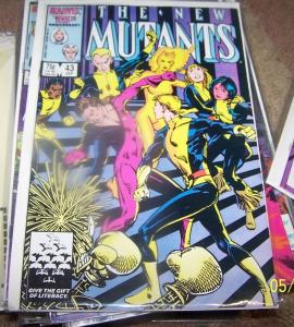 NEW MUTANTS  COMIC # 43 1986  marvel HELLIONS 