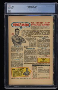 Fantastic Four #48 CGC FN+ 6.5 Off White 1st Galactus Silver Surfer!