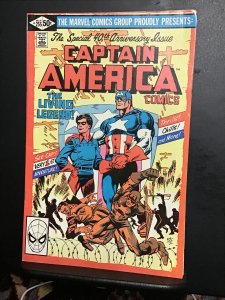 Captain America #255 (1981) hi grade anniversary issue! Origin!   VF/NM Byrne!