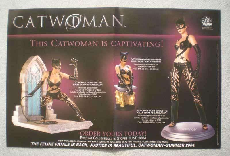 CATWOMAN STATUES Promo Poster,  17x11, 2004, Unused, more Promos in store