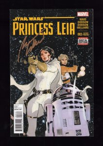 Star Wars: Princess Leia #3 Second Print Cover SIGNED (8.5) 2015