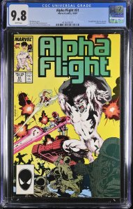 Alpha Flight #51-cgc 9.8-1st Jim Lee Art Nice - 4376335007