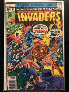 The Invaders #21 British Variant (1977)