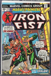 Marvel Premiere #16 (1974) Iron Fist [Key Issue]