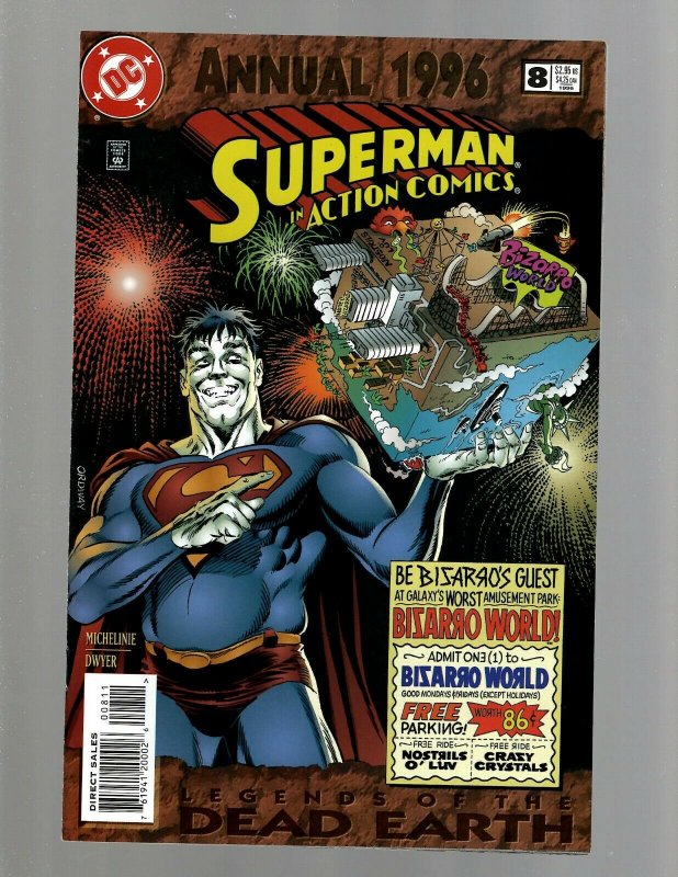 Lot of 13 Superman Annual DC Comic Books #1 2 3 4 5 6 7 8 9 10 11 12 13 GK44