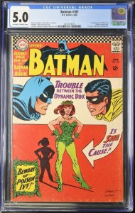 Batman 181 CGC 5.0 1st POISON IVY 1966 pin up included Silver Age Key DC DCU