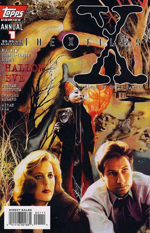 X-Files, The Annual #1 VF ; Topps | David Duchovny Gillian Anderson