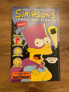 Simpsons Comics & STORIES # 1 NM W/Poly Bag & Poster Bongo Comic Book Homer J945 
