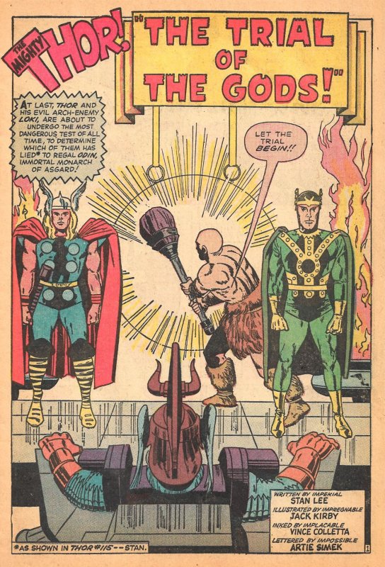 JOURNEY INTO MYSTERY #116 (May1965) 5.5 FN-  All JACK KIRBY!