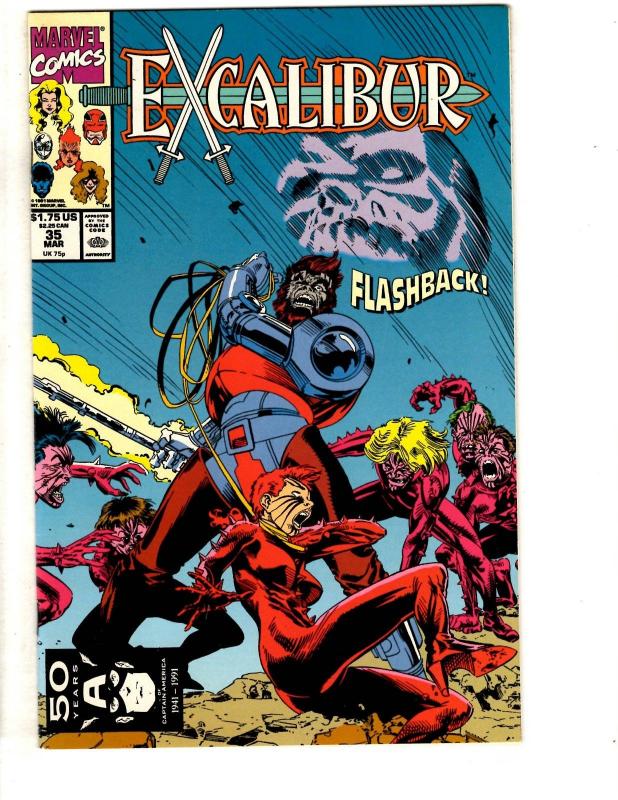 Lot Of 10 Excalibur Marvel Comic Books # 31 32 33 34 35 36 37 38 39 40 XMen CR40