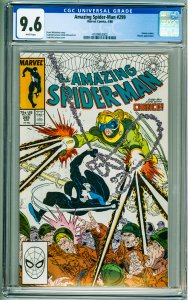 The Amazing Spider-Man #299 (1988) CGC 9.6! White Pages!