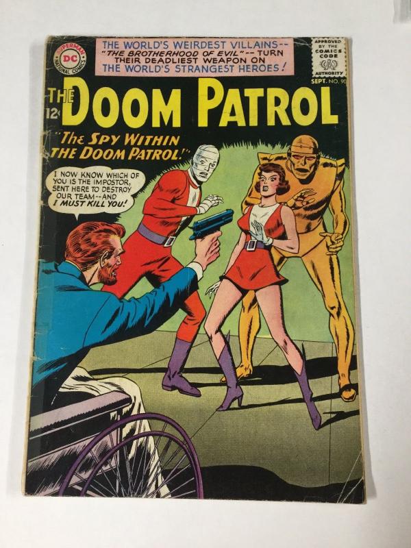 Doom Patrol 90 4.0 Vg Very Good Dc Silver Age Tape On Spine