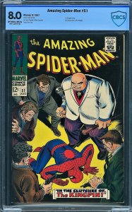 Amazing Spider-man #51 (Marvel, 1967) CBCS 8.0