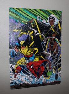 Todd McFarlane  Spiderman/X-Men Pin Up Promo Poster / 1990