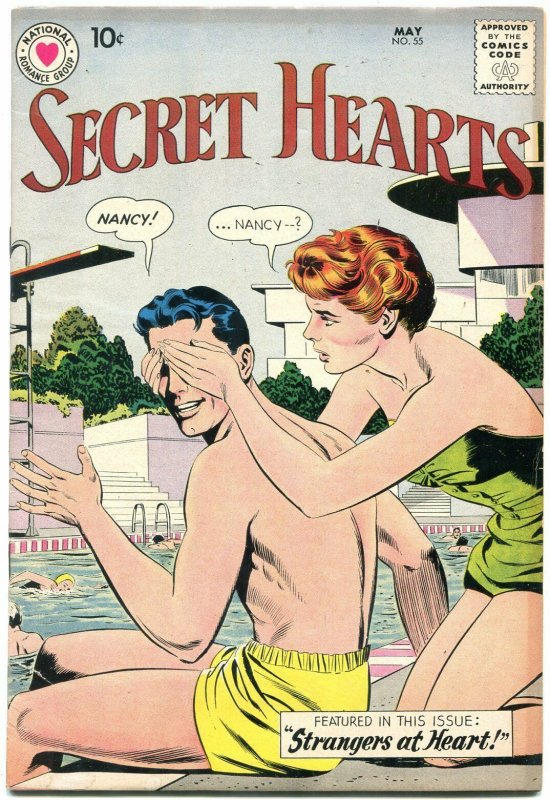 SECRET HEARTS #55 1959-DC ROMANCE FN+