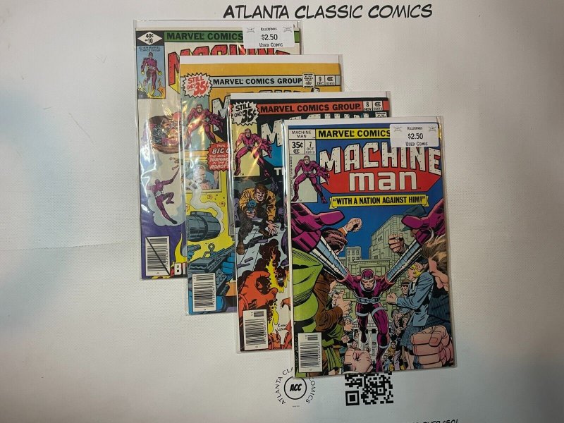 4 Comic Books Marvel Comics Machine Man #7 8 9 10 Alpha Flight 53 SM8