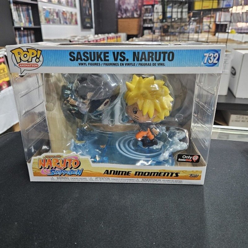 Figurine Sasuke Vs Naruto / Naruto Anime Moments / Funko Pop Animation 732